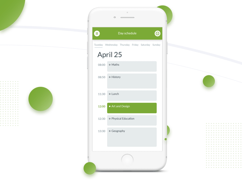 Schedule App animation app calendar schedule ui ui app