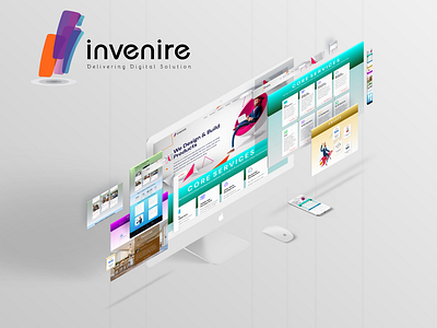 Invenire Software Company || Web UI/UX design cloud digitaltransformation iot landingpage trendingnow uiux design web design webdesigntrends websiteservices