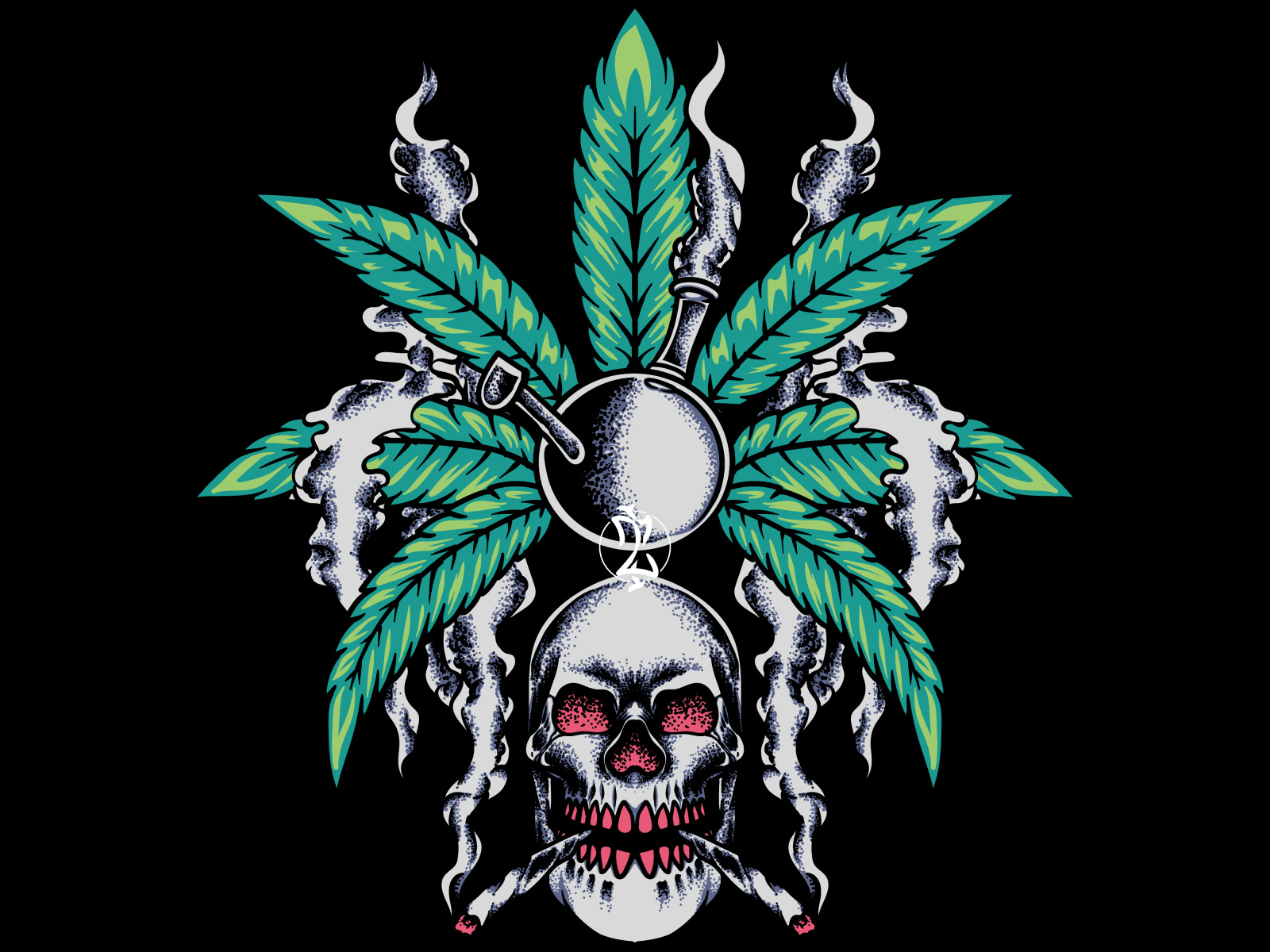 Marijuana Skull By Muhammad Ilmazain On Dribbble