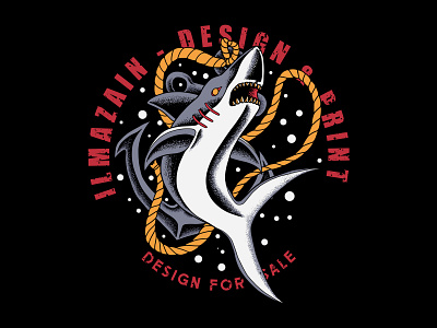 death shark art artwork branding design drawing graphic design illustration logo reaper skull tattoos ui vector vintag vintagestyle