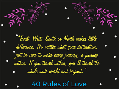 Rule 1 of 4 rules of love animation branding graphic design motion graphics