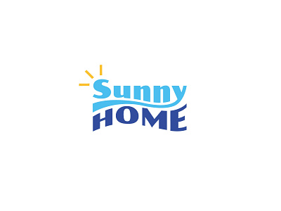 Sunny home art brand branding design graphic design identity illustration logo logo design logotype logotypes real estate style sunny home sunny logo vector