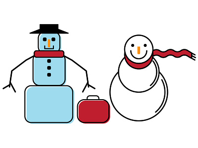 Snowmanz christmas cute fun illustration snowman winter