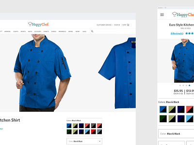 Product Description Page clean ui clothing ecommerce product product description