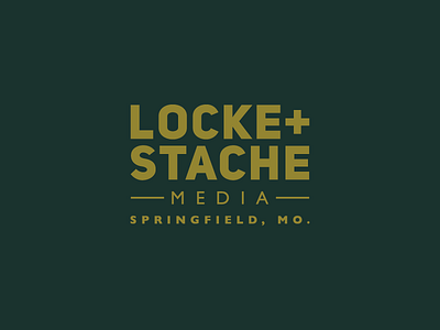 Locke + Stache media wordmark