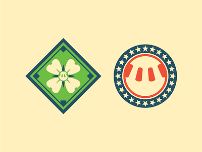 Wiffle Ball League badges dogwood logos unused wiffle ball wip