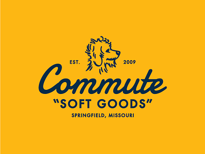 Commute Soft Goods dog logo soft goods