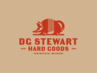 DG Stewart Hard Goods armadillo branding design hard goods logo