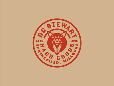 DG Stewart Hard Goods armadillo badge branding design hard goods logo