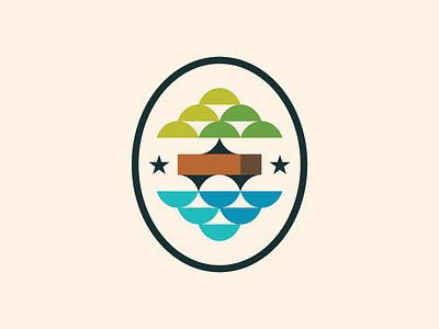 Missouri Shoku badge bonsai brand identity logo missouri shoku