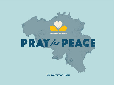 Pray for Peace — Brussels belgium brussels hope illustration map peace pray