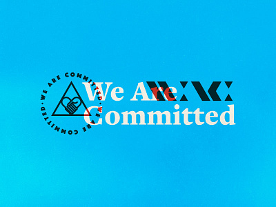 We Are Committed brand campaign convoy of hope design layout type