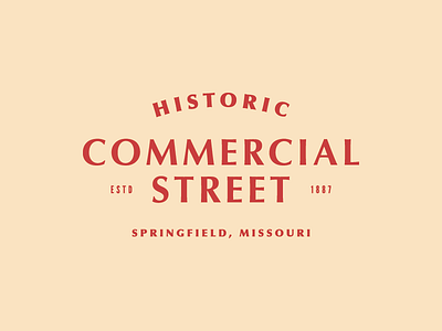 Commercial Street brand branding identity type typography wordmark