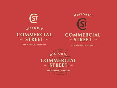 Commercial Street brand branding c identity monogram street type typography wordmark