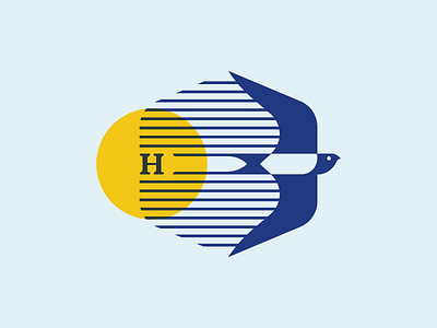 Swallow 02 animal bird brand branding h icon identity logo mark swallow