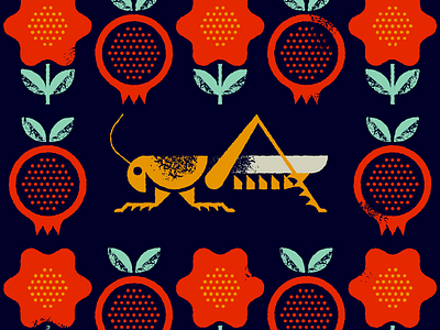 mewithoutYou animal flower fruit illustration insect locust mewithoutyou nature pattern pomegranate