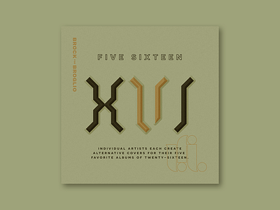 Five Sixteen album album art art blackletter illustration logo music series typography