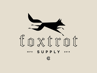 Foxtrot 2 animal brand branding fox identity logo mark type wordmark