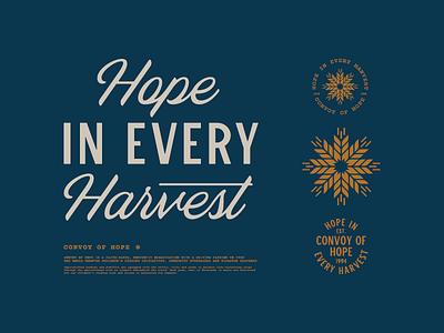 Hope in Every Harvest autumn branding fall farm harvest hope logo type typography wheat