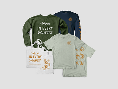 Hope in Every Harvest — Apparel apparel campaign concept mock up product