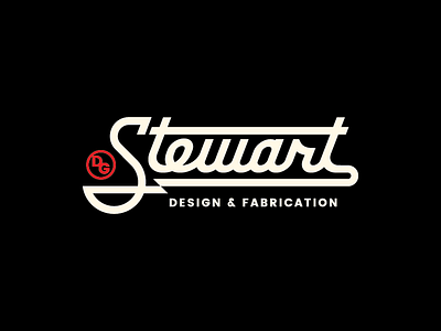 DG Stewart 1 brand custom design fabrication logo mark script type typography