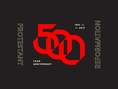 Protestant Reformation 500 anniversary logo mark reformation type