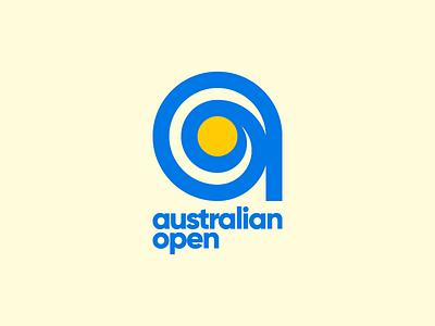 Australian Open a australia brand logo mark sports tennis