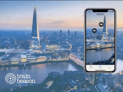 Train Beacon iOS App app design ar augmented reality ios