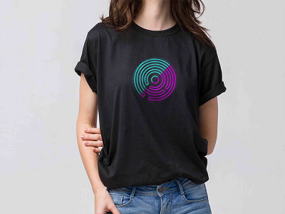 Neon Train Beacon T Shirt Concept augmentedreality branding logo merch neon tshirt