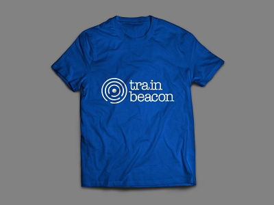Train Beacon T Shirt Front - Blue branding logo logodesign tshirt