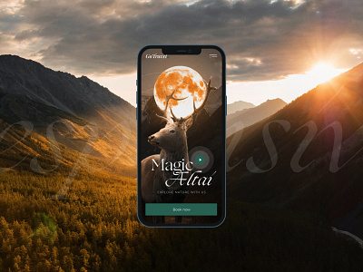 Altai adventure tour web design concept