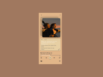 Aesthetic Music player Daily UI challenge #DailyUI