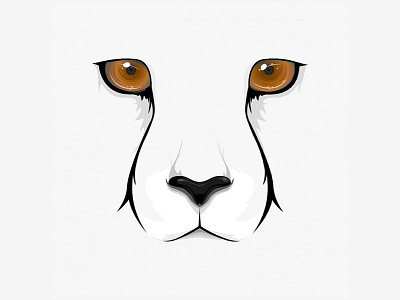 Predator's Stare big cat cat cheetah forsale graphic illustration minimal nature vector