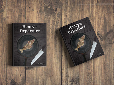 Henry's Departure - Vector Book Cover (realism) art book cover design fish graphic illustration illustrator knife pan realism vector