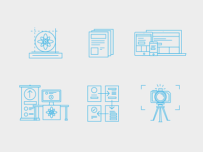Skills/Services Icons iconography icons line-art skill-set