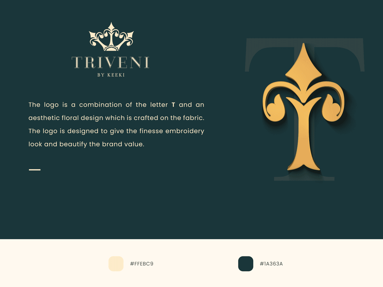 Triveni - logo concept boutique logo branding clothing logo design fashion fashion brand icon logo prakashk