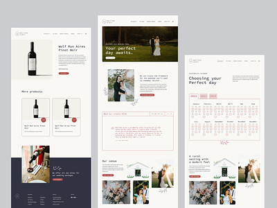 Wolf Run Acres craftcms design ui venue venue website web design website website design wedding wedding website