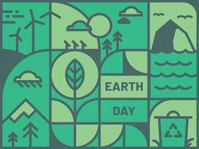 Earth Day cloud design environment green green illustration iris creative renewable energy