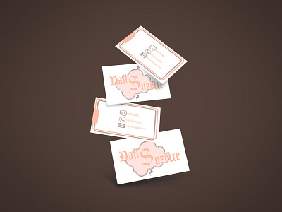 Nail Tech Business Cards branding business card design logo