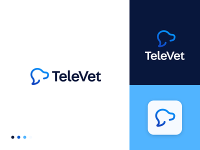 TeleVet branding illustration logo logo design