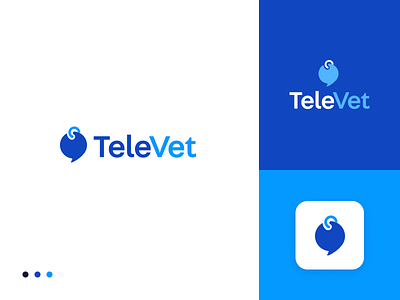 TeleVet Logo 3 branding illustration logo logo design