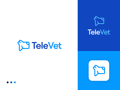 TeleVet 5 branding logo logo design pet vector veterinarian