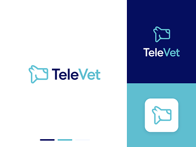 TeleVet 5 2x branding logo logo design pet care veterinarian