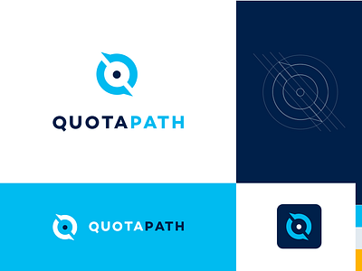 QuotaPath logo branding and identity illustration logo
