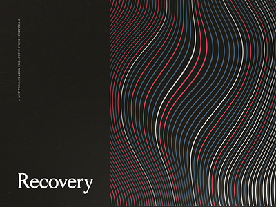 The Austin Stone Story Team Podcast "Recovery" Season abstract dark lines vector art