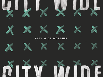 City Wide Worship paint students theme