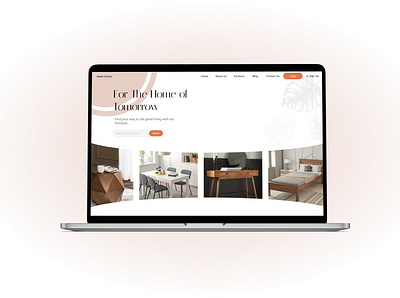 Furniture Landing Page Design branding design furniture website graphic design interior design website landing page site ui ui design