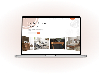 Furniture Landing Page Design