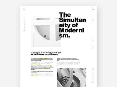 Bauhaus Dessau / Website bauhaus clean design minimal modern typography ui ux web website