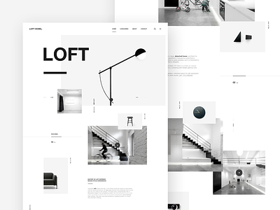 Loft. / Homepage clean design landing loft minimal typography ui ux web webdesign website